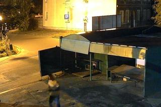 Podpalacz na targowisku w Koszalinie