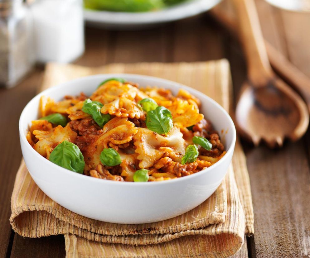 jednogarnkowy makaron z kurczakiem