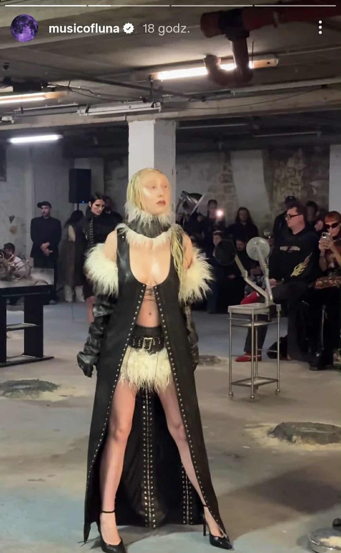 Luna zadebiutowała w roli modelki. Zaprezentowała się na wybiegu w Paryżu