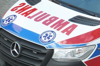 Czołowe zderzenie z chevroletem. 2 osoby w szpitalu! Wypadek na trasie Dąbrowa Białostocka - Suchowola