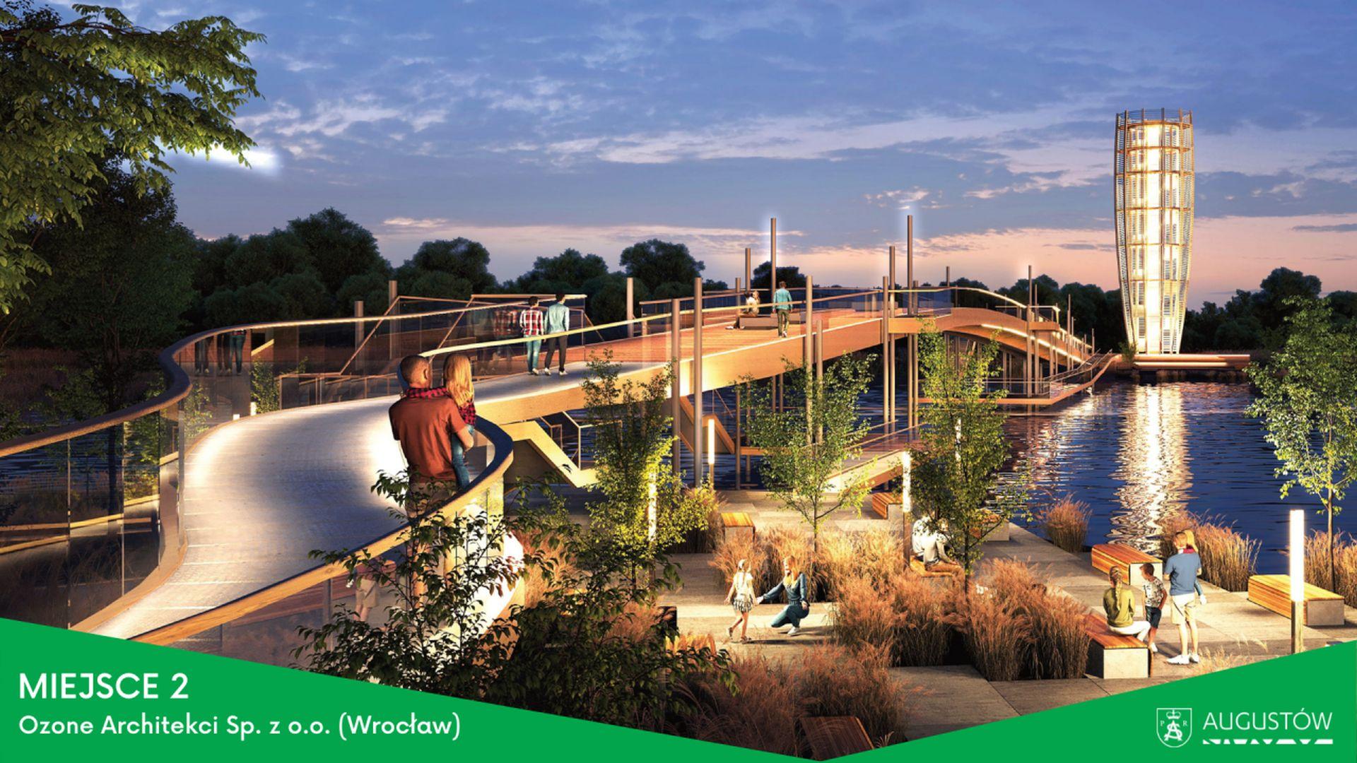 Konkurs na projekt kładki i wieży widokowej w Augustowie: wyniki