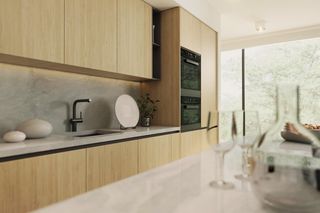 Kamień w przestrzeni kuchennej