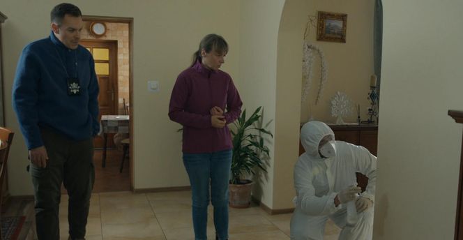 	Barwy szczęścia odc. 3185. Majak (Łukasz Borkowski), Szymańska (Agata Pruchniewska)