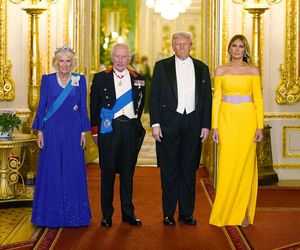Trumpowie na królewskim balu! Melania przyćmiła nawet królową