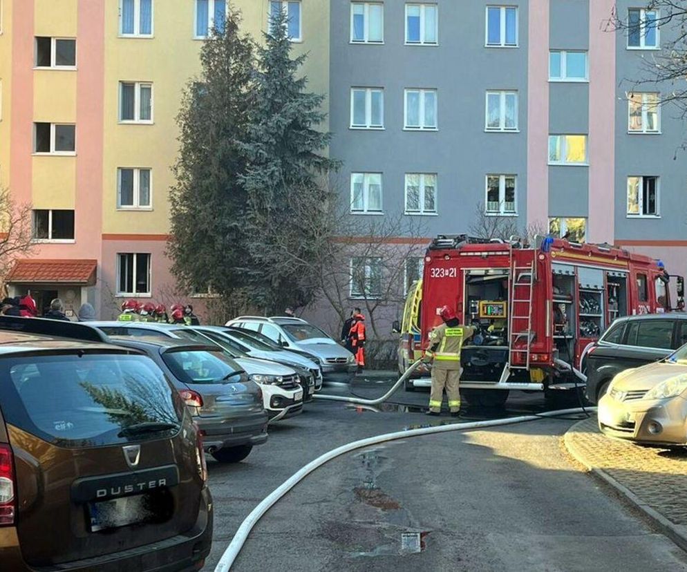 Pożar na Baranówce w Rzeszowie 