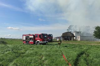 Ogromny pożar pod Braniewem. 1000 balotów słomy w ogniu [ZDJĘCIA]