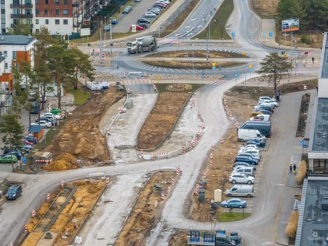 Na toruńskim osiedlu Jar powstaną nowe drogi. Zdjęcia z terenu inwestycji