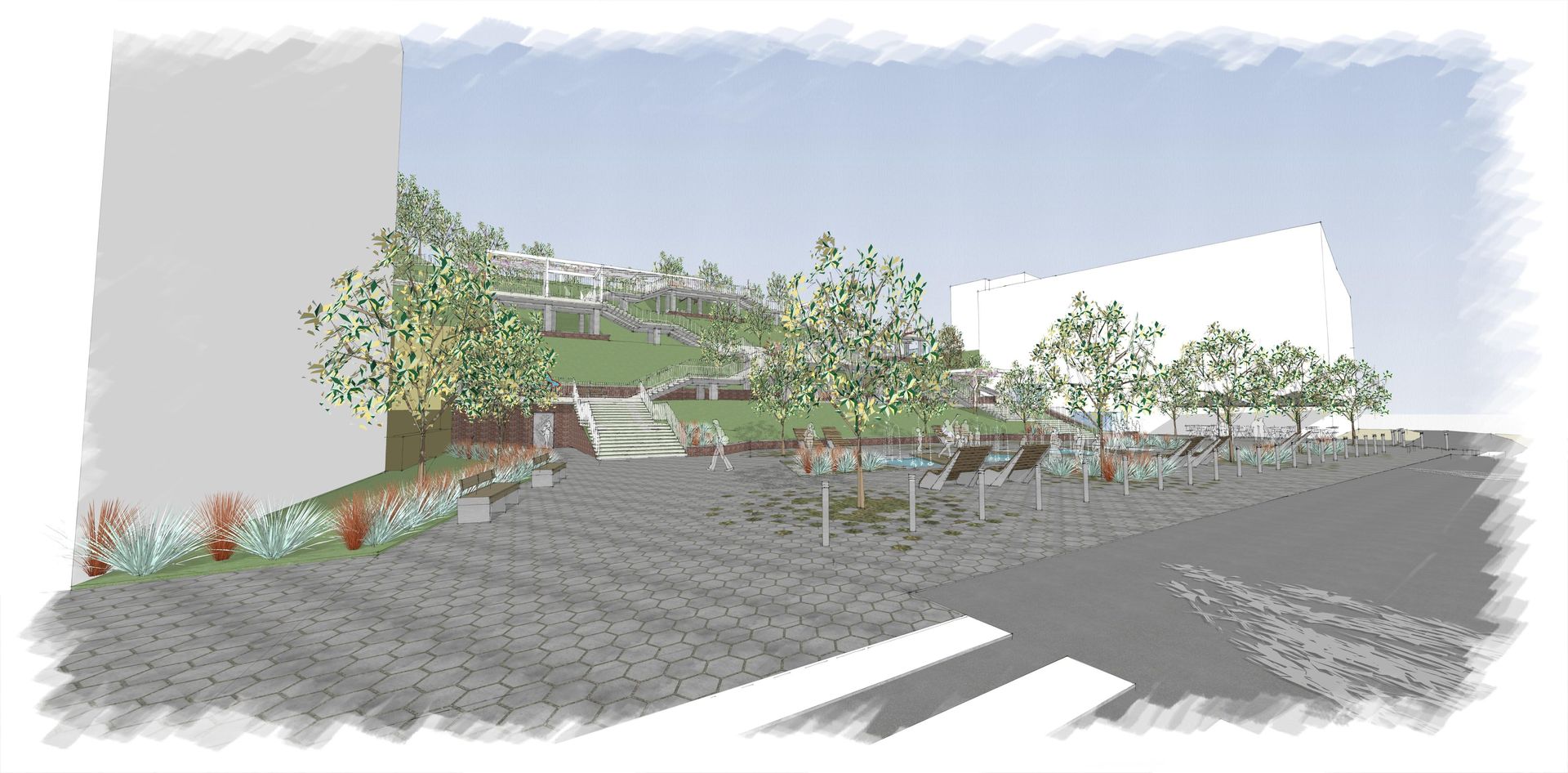 Schody Donikąd - wizualizacje