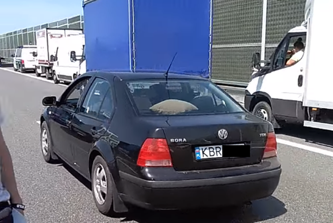 Wypadek na A4 pod Krakowem. Kierowcy jechali "korytarzem życia"