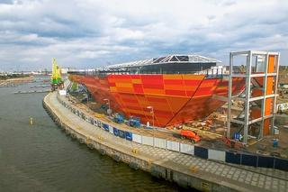 Budowa Morskiego Centrum Nauki w Szczecinie - kwiecień 2021