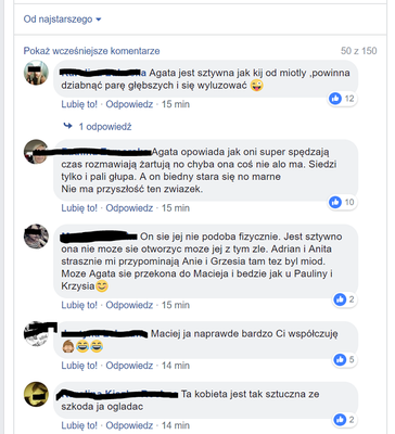 Ślub od pierwszego wejrzenia - komentarze dot. Agaty i Maćka