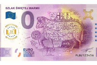 Nowy banknot ma promować Warmię. Jego nominał to… 0 euro