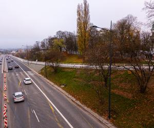 Remont Trasy Łazienkowskiej – nowe wiadukty przy Agrykoli, listopad 2023
