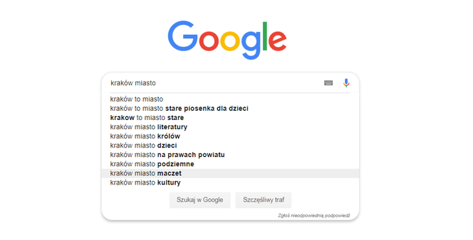 Kraków w Google. Jakich informacji szukamy najczęściej? Wyniki są zaskakujące!