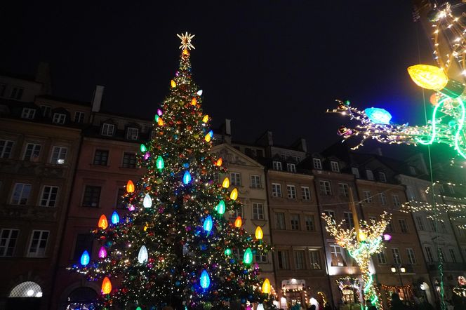 Świąteczna iluminacja na Rynku Starego Miasta 7.12.2024