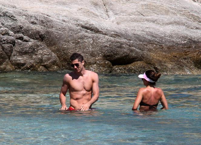 Robert Lewandowski, Anna Lewandowska, wakacje, Mykonos, Grecja