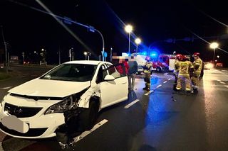 Wypadek na Trasie Prezydenta Władysława Raczkiewicza w Toruniu. Zdjęcia z miejsca zdarzenia