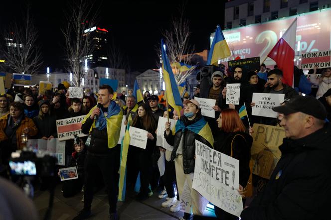 Wojna na Ukrainie. Protest w Katowicach [ZDJĘCIA]