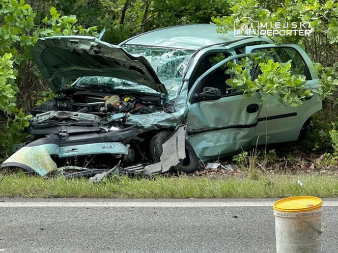  Czołowe zderzenie w Wawrze