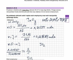 Matura 2025 chemia rozszerzona - odpowiedzi do wszystkich zadań z arkusza CKE 16.05.2025 - Formuła 2023