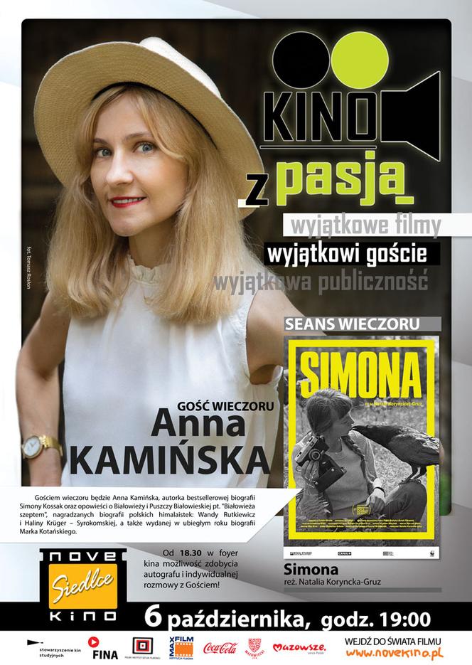 Film o Simonie Kossak i spotkanie z pisarką Anną Kamińską – „Kino z pasją”  już 6 października w Novekino Siedlce!