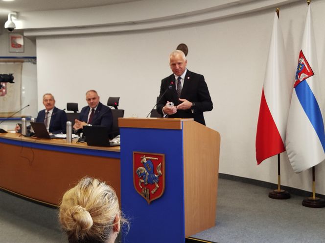 Rodzina Tymka Kalaty wymieniła się prezentami z prezydentem i radnymi