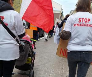 Protest przeciw CPK w Zamościu