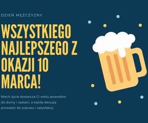 Dzień Mężczyzny 10 marca kartka z życzeniami