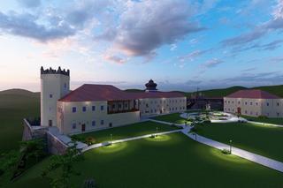 Wizualizacja odbudowanego zamku w Nowym Sączu