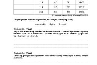 Arkusz geografia podstwowy matura 2014