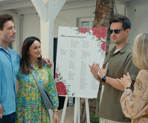 Barwy szczęścia, odcinek 3133: Malwina (Joanna Gleń), Herman (Maciej Raniszewski), Natalia (Maria Dejmek), Cezary  (Marcel Opaliński)