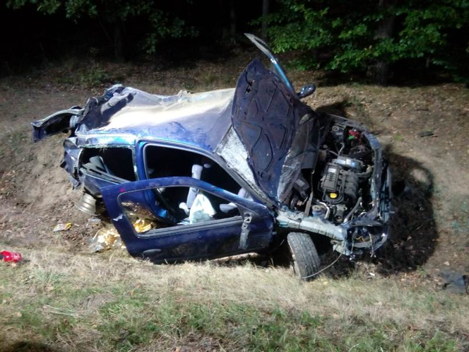 Trzy osoby ranne po zderzeniu z jeleniem. Auto do kasacji