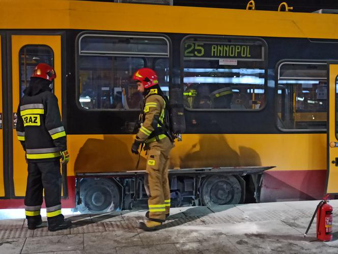 Pożar w tramwaju