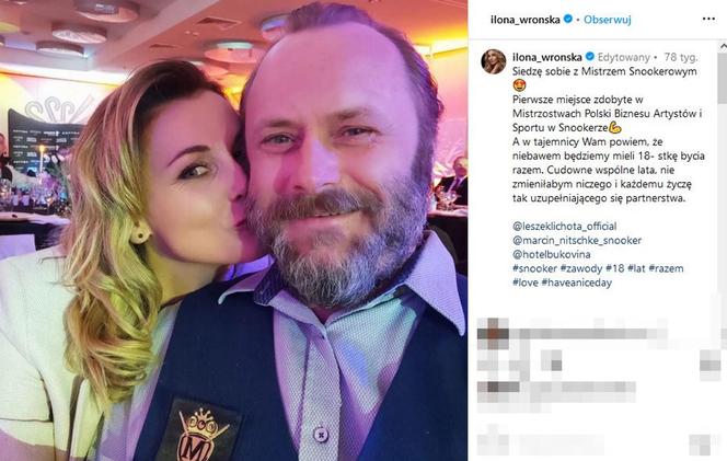  Leszek Lichota i Ilona Wrońska  - razem od 20 lat