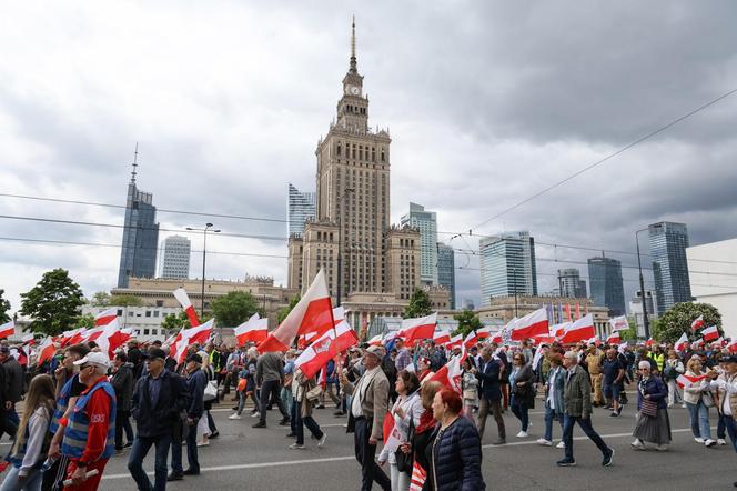 Protest w Warszawie 