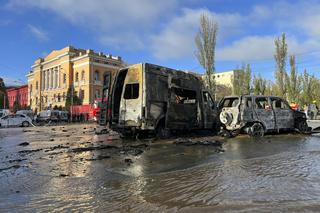 Skutki rosyjskiego ostrzału z 10.10.2022