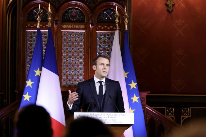 Emmanuel Macron wyglosił wykład w Collegium Nowum Uniwersytetu Jagiellońskiego w Krakowie