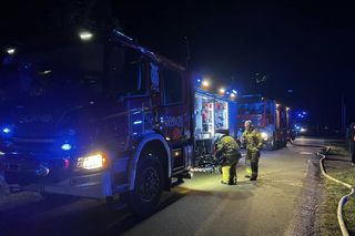 Tragiczny pożar w Dobrzyniewie Dużym na Podlasiu. Nie żyje jedna osoba