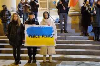 Lublin: protest wobec rosyjskiej agresji na Ukrainę