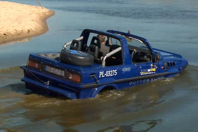 Suzuki Jimny przerobione na amfibię