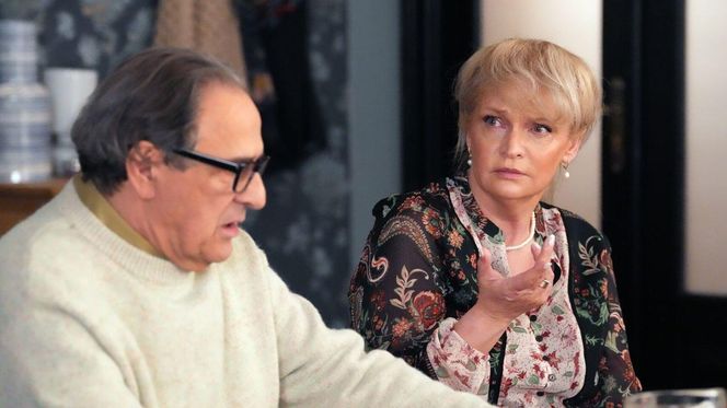 Barwy szczęścia odc. 3226. Małgorzata (Adrianna Biedrzyńska), Jerzy (Bronisław Wrocławski)