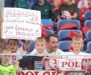 Kibice na meczu Polska - Mołdawia