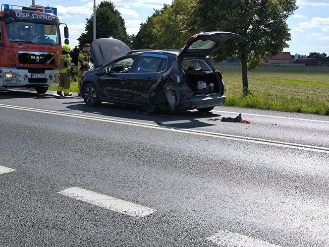 Kolizja trzech aut w Lipnie