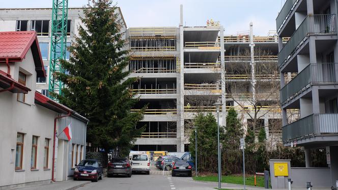 Postępy prac budowlanych przy ulicy Staszica, SPSK nr 1 w Lublinie