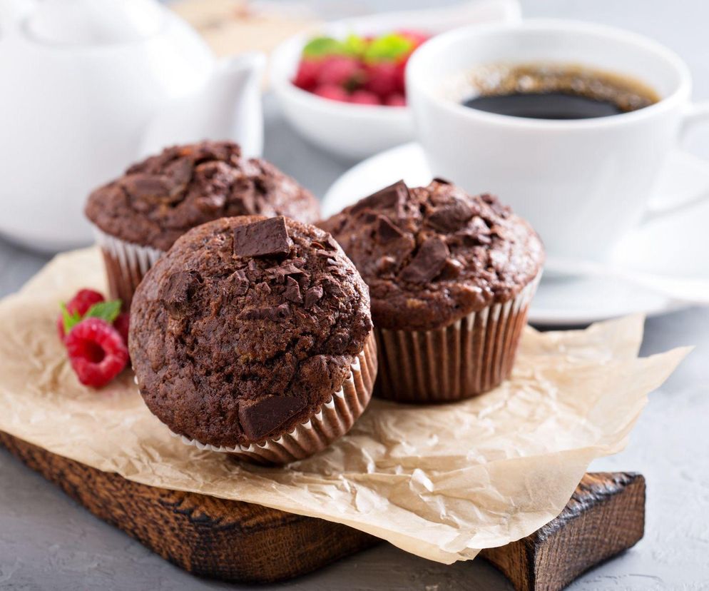 zdrowe muffinki czekoladowe