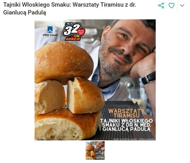 Warsztaty Tiramisu z dr. Gianlucą Padulą