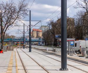 Tramwaj na Kasprzaka i Wolskiej w Warszawie