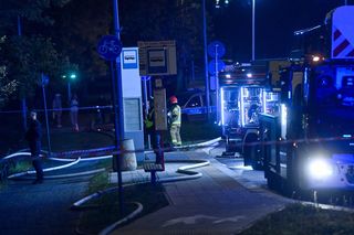 Pożar pustostanu w Warszawie (23.09.2025)