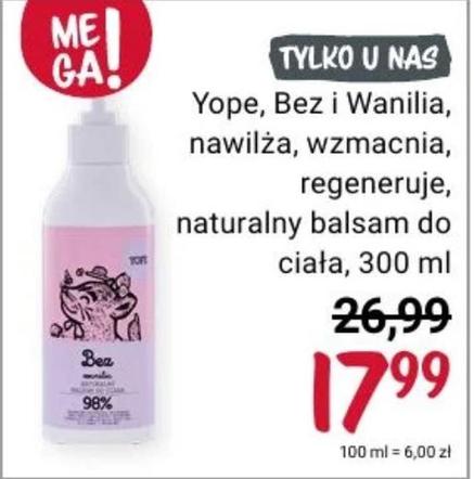Balsam do ciała od YOPE