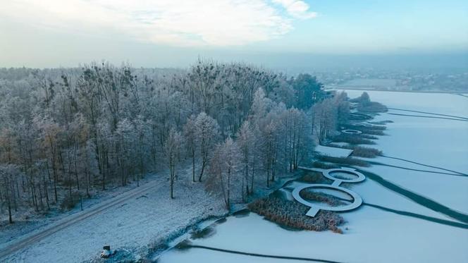 Fenomenalny pomost na Jeziorze Słupeckim